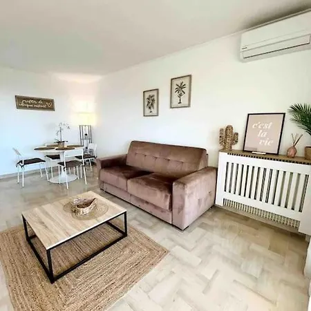 Le Maeva : 4 Prs, Clim, Garage, Piscine 昂蒂布
